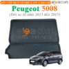 Thảm lót cốp Peugeot 5008 đời xe từ năm 2013 đến 2015 nhựa TPV cao cấp - OTOALO