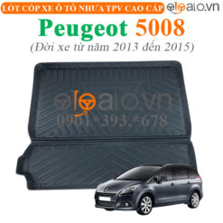Thảm lót cốp Peugeot 5008 đời xe từ năm 2013 đến 2015 nhựa TPV cao cấp - OTOALO