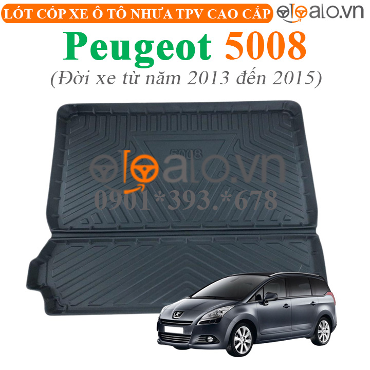 Thảm lót cốp Peugeot 5008 đời xe từ năm 2013 đến 2015 nhựa TPV cao cấp - OTOALO Thảm lót cốp Peugeot 5008 đời xe từ năm 2013 đến 2015 nhựa TPV cao cấp - OTOALO