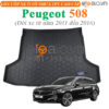 Thảm lót cốp Peugeot 508 đời xe từ năm 2011 đến 2016 nhựa TPV cao cấp - OTOALO