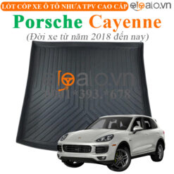 Thảm lót cốp Porsche Cayenne đời xe từ năm 2018 đến hiện tại nhựa TPV cao cấp - OTOALO