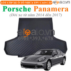 Thảm lót cốp Porsche Panamera đời xe từ năm 2014 đến 2017 nhựa TPV cao cấp - OTOALO
