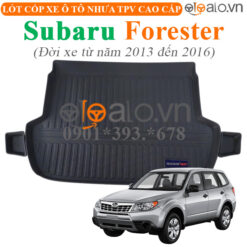 Thảm lót cốp Subaru Forester đời xe từ năm 2013 đến 2016 nhựa TPV cao cấp - OTOALO