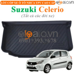 Thảm lót cốp Suzuki Celerio tất cả đời xe nhựa TPV cao cấp - OTOALO