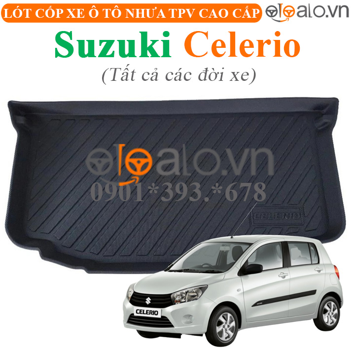 Thảm lót cốp Suzuki Celerio tất cả đời xe nhựa TPV cao cấp - OTOALO Thảm lót cốp Suzuki Celerio tất cả đời xe nhựa TPV cao cấp - OTOALO
