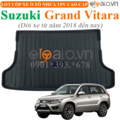 Thảm lót cốp Suzuki Grand Vitara đời xe từ năm 2018 đến hiện tại nhựa TPV cao cấp - OTOALO