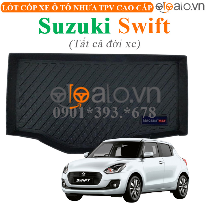 Thảm lót cốp Suzuki SWIFT tất cả đời xe nhựa TPV cao cấp - OTOALO Thảm lót cốp Suzuki SWIFT tất cả đời xe nhựa TPV cao cấp - OTOALO