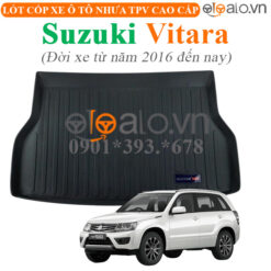 Thảm lót cốp Suzuki VITARA đời xe từ năm 2016 đến hiện tại nhựa TPV cao cấp - OTOALO