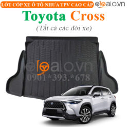 Thảm lót cốp Toyota Cross tất cả đời xe nhựa TPV cao cấp - OTOALO