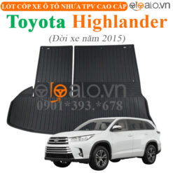 Thảm lót cốp Toyota Highlander đời xe năm 2015 nhựa TPV cao cấp - OTOALO