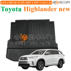 Thảm lót cốp Toyota Highlander New tất cả đời xe nhựa TPV cao cấp - OTOALO