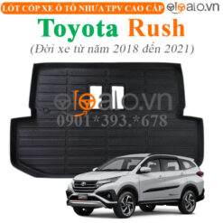 Thảm lót cốp Toyota Rush đời xe từ năm 2018 đến 2021 nhựa TPV cao cấp - OTOALO