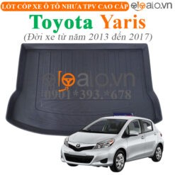 Thảm lót cốp Toyota Yaris đời xe từ năm 2013 đến 2017 nhựa TPV cao cấp - OTOALO