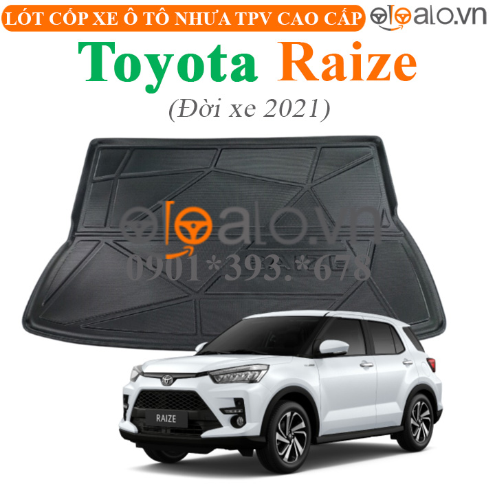 Thảm lót cốp Toyota Raize đời xe năm 2021 nhựa TPV cao cấp - OTOALO Thảm lót cốp Toyota Raize đời xe năm 2021 nhựa TPV cao cấp - OTOALO
