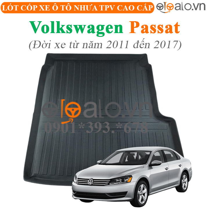 Thảm lót cốp Volkwagen Passat đời xe từ năm 2011 đến 2017 nhựa TPV cao cấp - OTOALO Thảm lót cốp Volkwagen Passat đời xe từ năm 2011 đến 2017 nhựa TPV cao cấp - OTOALO
