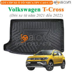 Thảm lót cốp Volkwagen T-CROSS đời xe từ năm 2021 đến 2022 nhựa TPV cao cấp - OTOALO