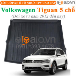 Thảm lót cốp Volkwagen Tiguan 5 chỗ đời xe từ năm 2018 đến hiện tại nhựa TPV cao cấp - OTOALO