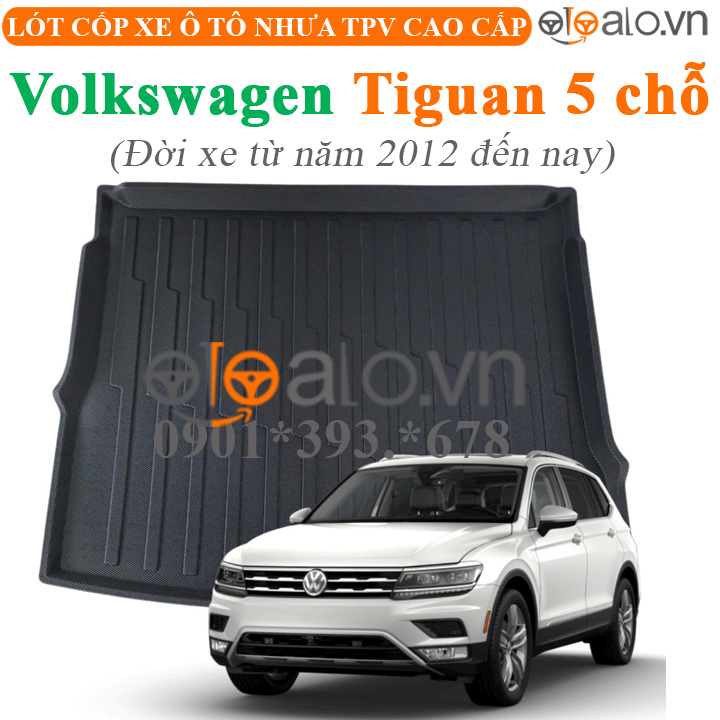 Thảm lót cốp Volkwagen Tiguan 5 chỗ đời xe từ năm 2018 đến hiện tại nhựa TPV cao cấp - OTOALO Thảm lót cốp Volkwagen Tiguan 5 chỗ đời xe từ năm 2018 đến hiện tại nhựa TPV cao cấp - OTOALO
