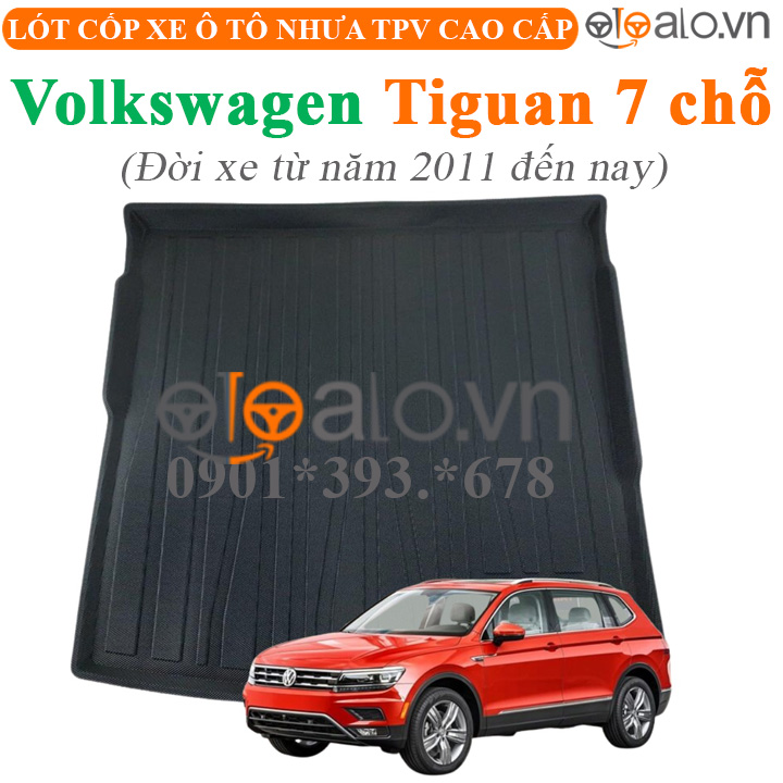 Thảm lót cốp Volkwagen Tiguan 7 chỗ đời xe từ năm 2011 đến hiện tại nhựa TPV cao cấp - OTOALO Thảm lót cốp Volkwagen Tiguan 7 chỗ đời xe từ năm 2011 đến hiện tại nhựa TPV cao cấp - OTOALO