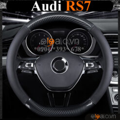 Bọc vô lăng chữ D cut Audi RS7 da cacbon cao cấp - OTOALO
