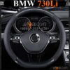Bọc vô lăng chữ D cut BMW 730Li da cacbon cao cấp - OTOALO