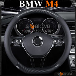 Bọc vô lăng chữ D cut BMW M4 da cacbon cao cấp - OTOALO