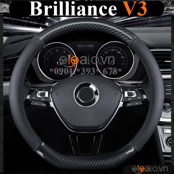 Bọc vô lăng chữ D cut Brilliance V3 da cacbon cao cấp - OTOALO Bọc vô lăng chữ D cut Brilliance V3 da cacbon cao cấp - OTOALO