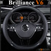 Bọc vô lăng chữ D cut Brilliance V6 da cacbon cao cấp - OTOALO