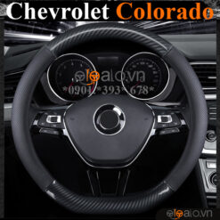Bọc vô lăng chữ D cut Chevrolet Colorado da cacbon cao cấp - OTOALO