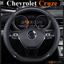 Bọc vô lăng chữ D cut Chevrolet Cruze da cacbon cao cấp - OTOALO