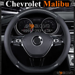 Bọc vô lăng chữ D cut Chevrolet Malibu da cacbon cao cấp - OTOALO