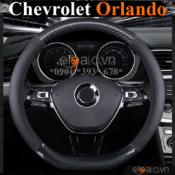 Bọc vô lăng chữ D cut Chevrolet Orlando da cacbon cao cấp - OTOALO