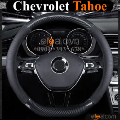 Bọc vô lăng chữ D cut Chevrolet Tahoe da cacbon cao cấp - OTOALO