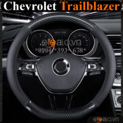 Bọc vô lăng chữ D cut Chevrolet Trailblazer da cacbon cao cấp - OTOALO