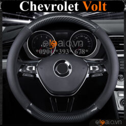 Bọc vô lăng chữ D cut Chevrolet Volt da cacbon cao cấp - OTOALO