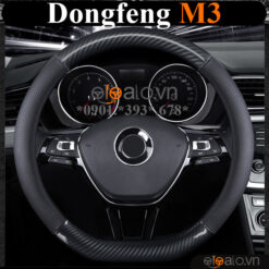 Bọc vô lăng chữ D cut Dongfeng M3 da cacbon cao cấp - OTOALO