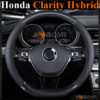 Bọc vô lăng chữ D cut Honda Clarity Hybrid da cacbon cao cấp - OTOALO
