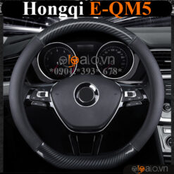 Bọc vô lăng chữ D cut Hongqi E-QM5 da cacbon cao cấp - OTOALO