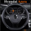 Bọc vô lăng chữ D cut Hyundai Azera da cacbon cao cấp - OTOALO