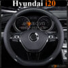 Bọc vô lăng chữ D cut Hyundai i20 da cacbon cao cấp - OTOALO