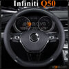 Bọc vô lăng chữ D cut Infiniti Q50 da cacbon cao cấp - OTOALO