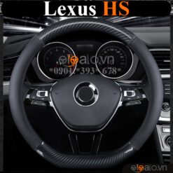 Bọc vô lăng chữ D cut Lexus HS da cacbon cao cấp - OTOALO