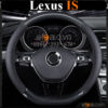 Bọc vô lăng chữ D cut Lexus IS da cacbon cao cấp - OTOALO