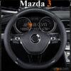 Bọc vô lăng chữ D cut Mazda 3 da cacbon cao cấp - OTOALO