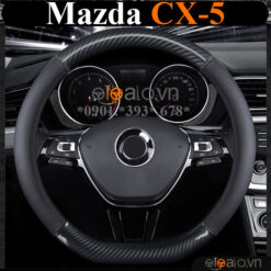 Bọc vô lăng chữ D cut Mazda CX5 da cacbon cao cấp - OTOALO