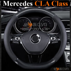 Bọc vô lăng chữ D cut Mercedes CLA Class 200 250 45 da cacbon cao cấp - OTOALO
