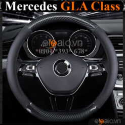 Bọc vô lăng chữ D cut Mercedes GLA Class 200 250 45 da cacbon cao cấp - OTOALO
