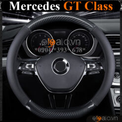 Bọc vô lăng chữ D cut Mercedes GT Class da cacbon cao cấp - OTOALO