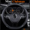 Bọc vô lăng chữ D cut Mini Clubman da cacbon cao cấp - OTOALO