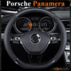 Bọc vô lăng chữ D cut Porsche Panamera da cacbon cao cấp - OTOALO